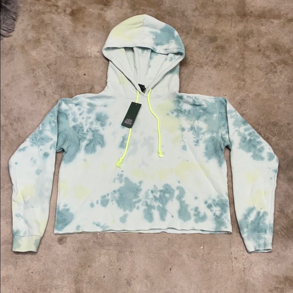 NWT wild fable cropped tie dye hoodie